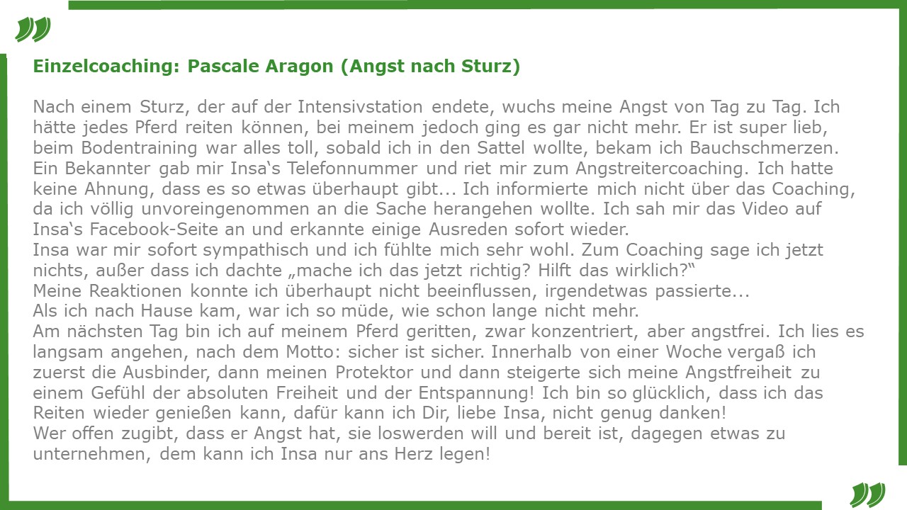 Kundenstimme Pascale Aaagon
