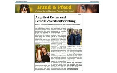 2021 Niederrhein Nachrichten Artikel “Angstfrei Reiten und Persönlichkeitsentwicklung”