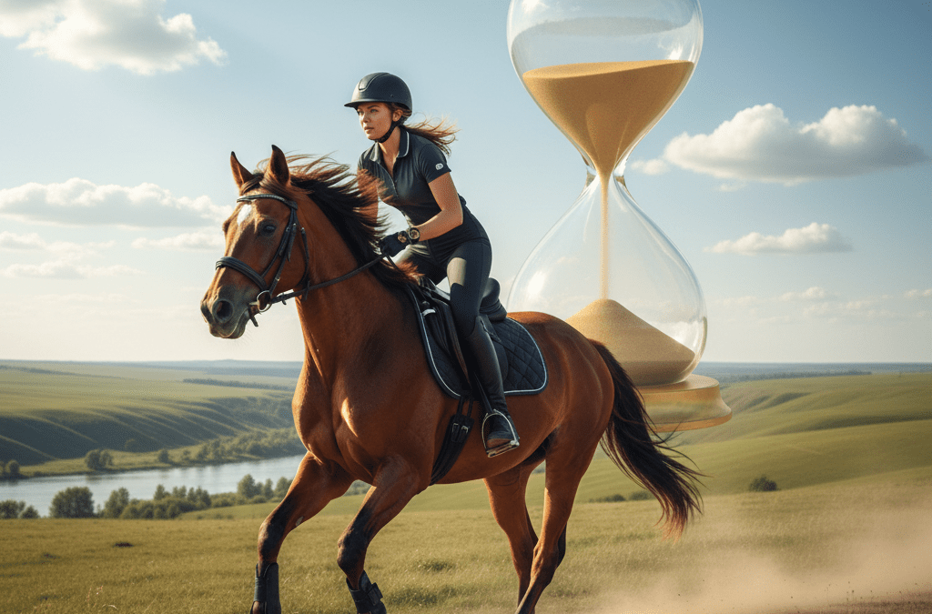 Reiter mit Zeit im Nacken