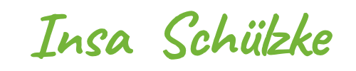 Insa Schülzke Schriftzug Grün